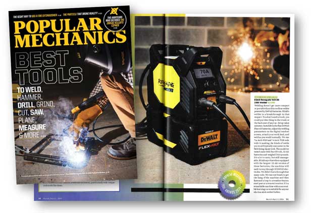 Popular Mechanics Magazine Selects Renegade VOLT™ Battery Welder for a "Best Tools of 2024" Award